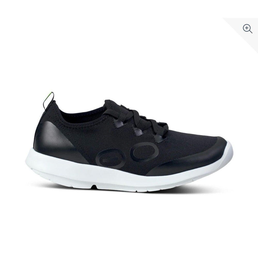 OOFOS OOMG Sport LS Women's Sneakers Black & White READ DESCRIPTION FOR SIZING